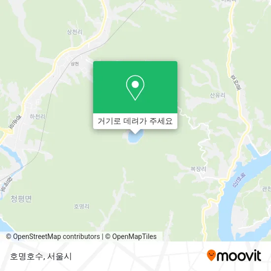 호명호수 지도