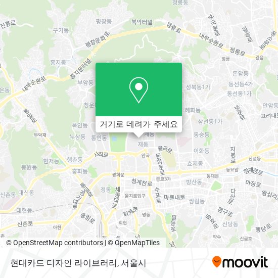 현대카드 디자인 라이브러리 지도