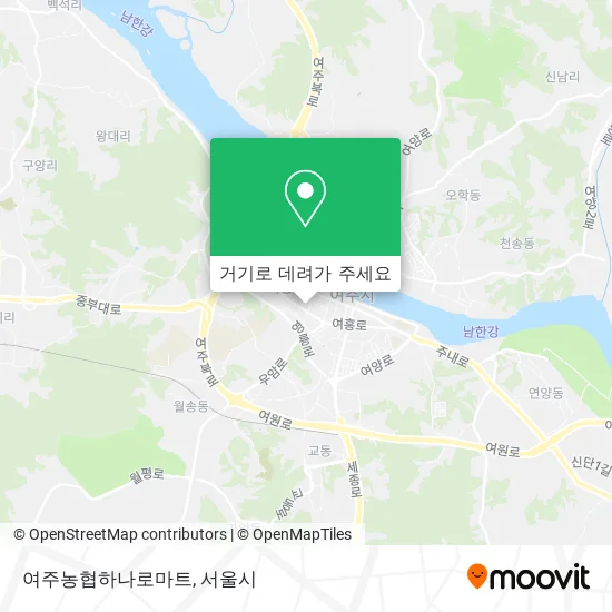 여주농협하나로마트 지도