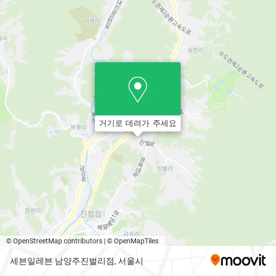 세븐일레븐 남양주진벌리점 지도