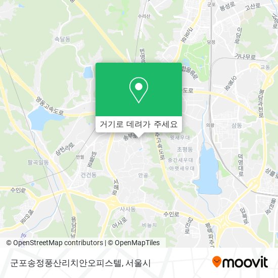 군포송정풍산리치안오피스텔 지도