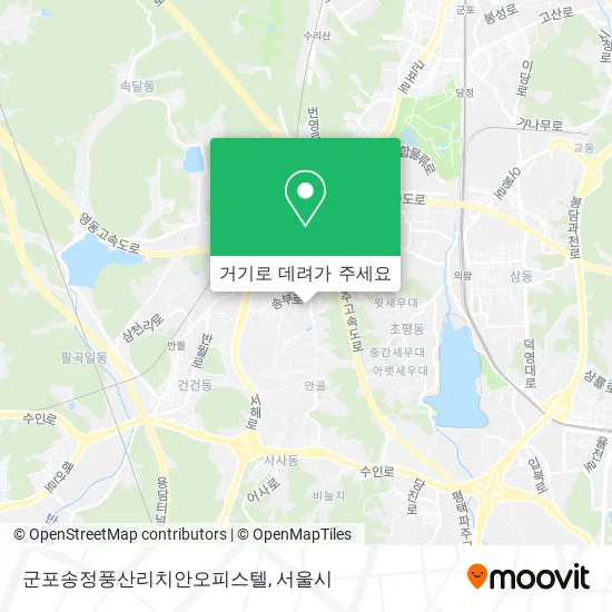 군포송정풍산리치안오피스텔 지도