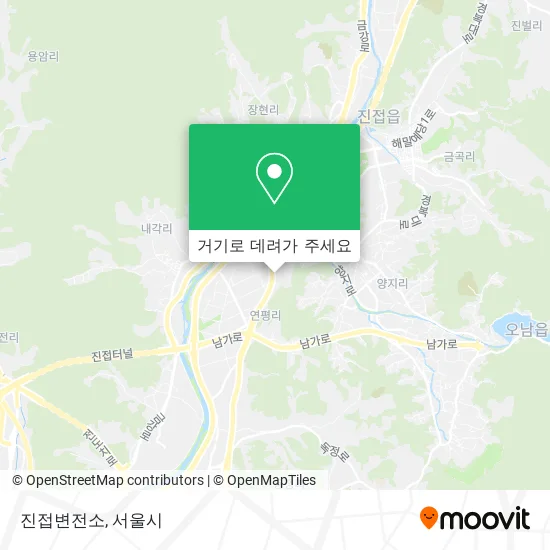 진접변전소 지도