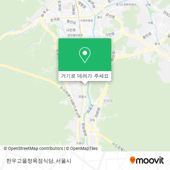 한우고을정육점식당 지도