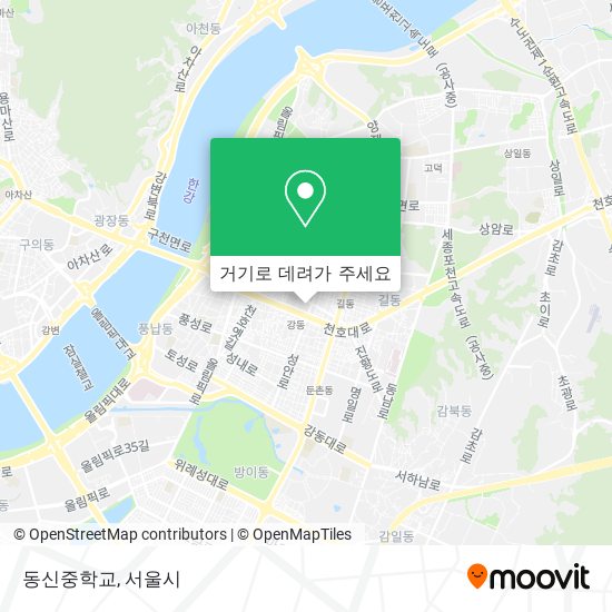 동신중학교 지도