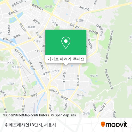 위례포레샤인13단지 지도