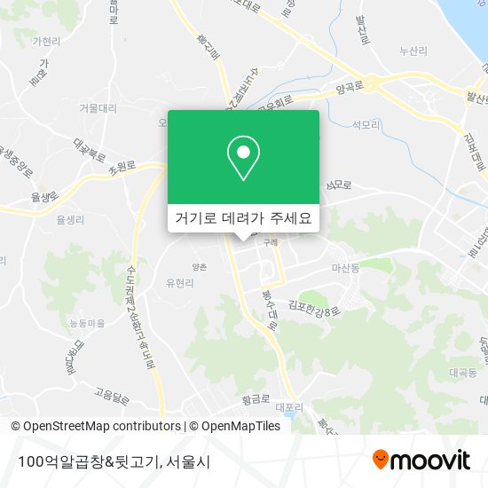 100억알곱창&뒷고기 지도