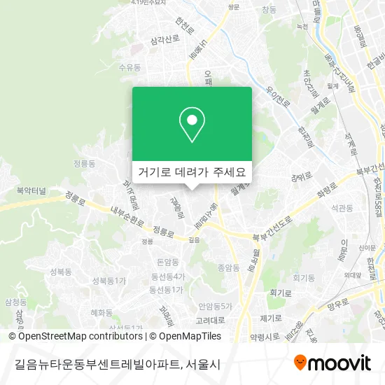 길음뉴타운동부센트레빌아파트 지도