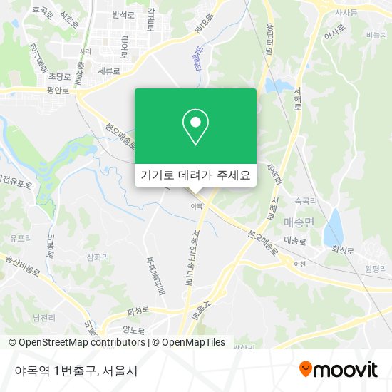 야목역 1번출구 지도