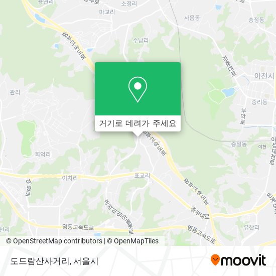 도드람산사거리 지도