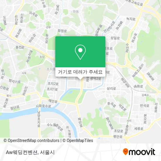 Aw웨딩컨벤션 지도