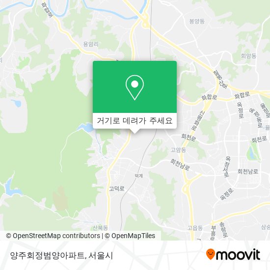 양주회정범양아파트 지도