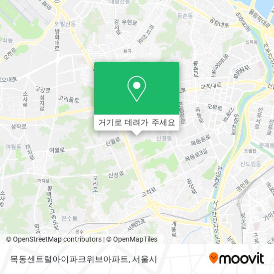 목동센트럴아이파크위브아파트 지도