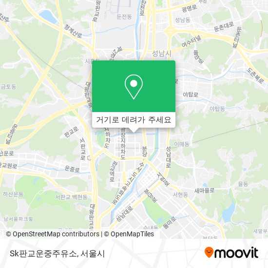 Sk판교운중주유소 지도