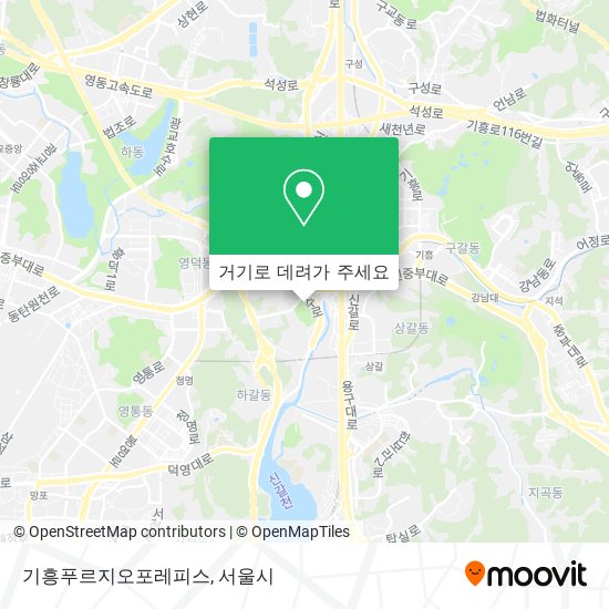 기흥푸르지오포레피스 지도