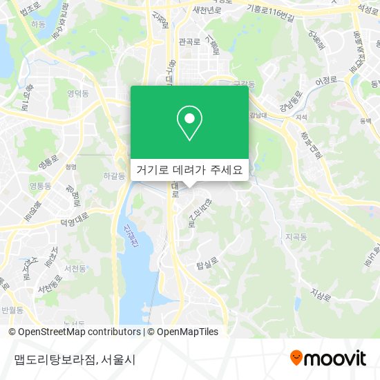 맵도리탕보라점 지도