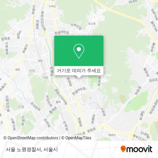 서울 노원경찰서 지도