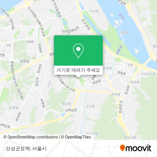 선성군묘역 지도