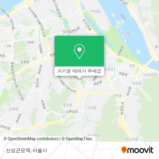 선성군묘역 지도