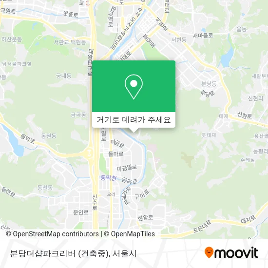 분당더샵파크리버 (건축중) 지도
