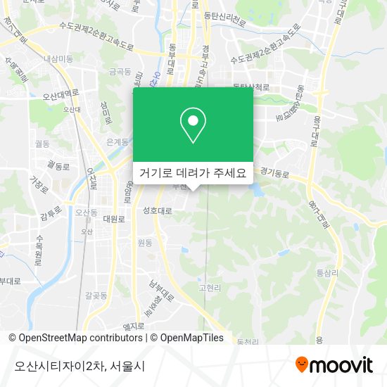 오산시티자이2차 지도