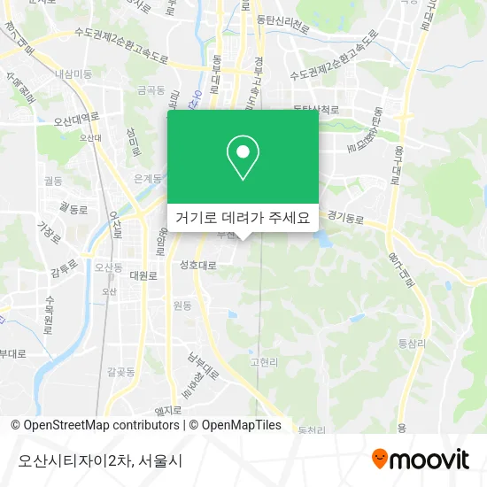 오산시티자이2차 지도