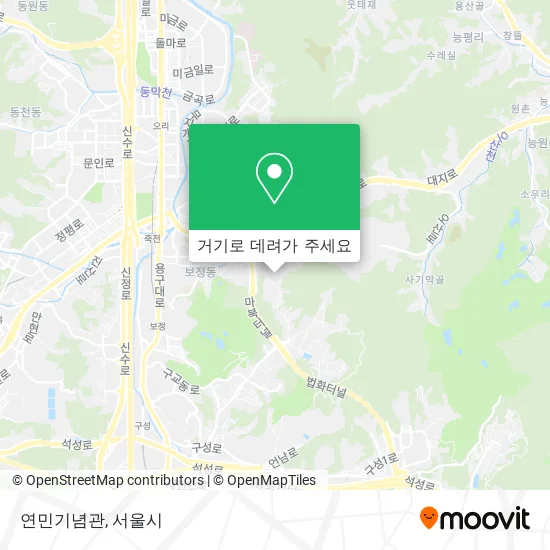 연민기념관 지도