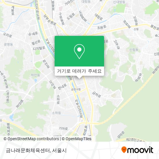 금나래문화체육센터 지도