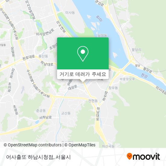 어사출또 하남시청점 지도