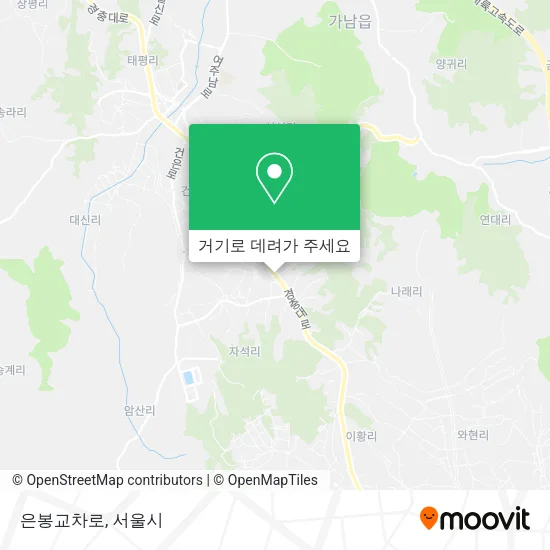 은봉교차로 지도
