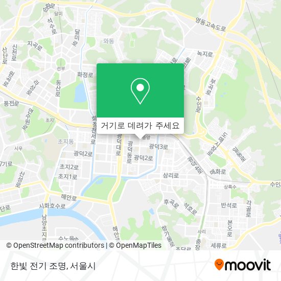 한빛 전기 조명 지도