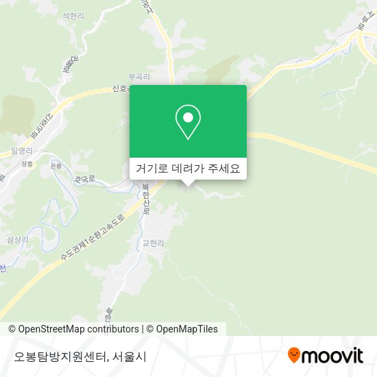오봉탐방지원센터 지도