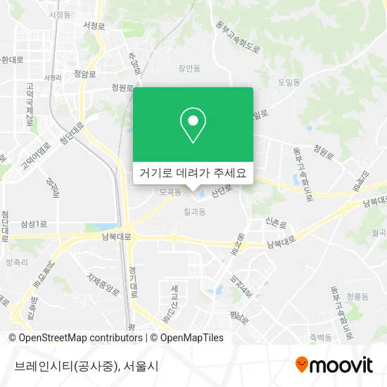 브레인시티(공사중) 지도