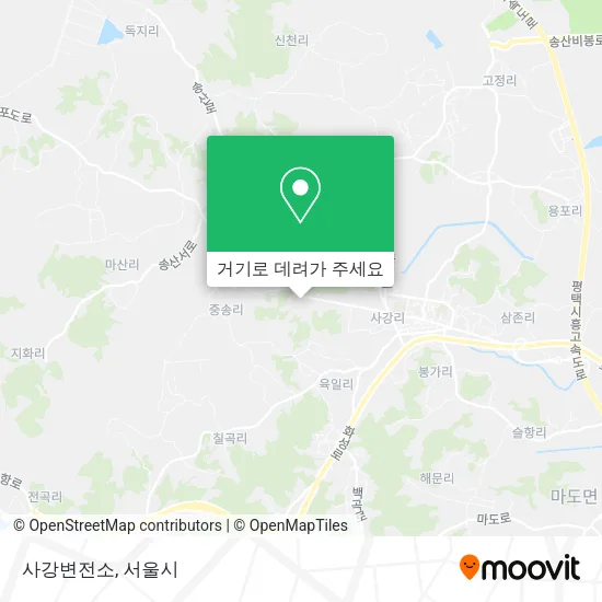 사강변전소 지도