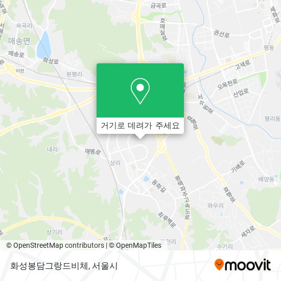 화성봉담그랑드비체 지도