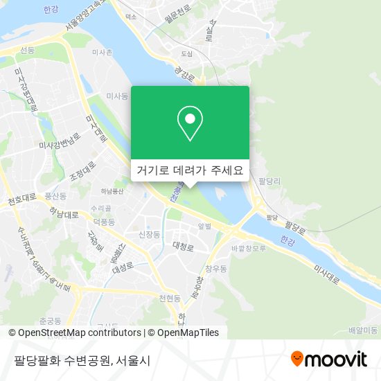 팔당팔화 수변공원 지도