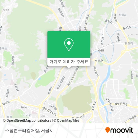 소담촌구리갈매점 지도