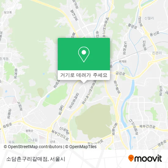 소담촌구리갈매점 지도