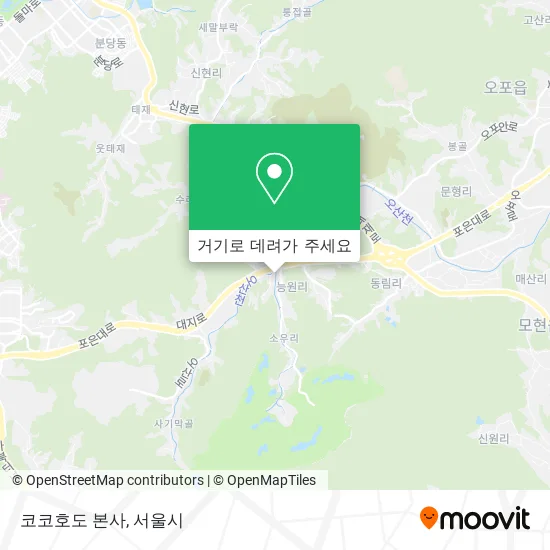 코코호도 본사 지도