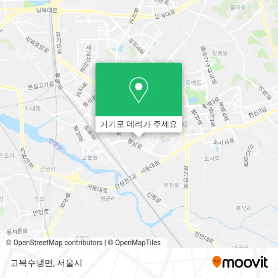고복수냉면 지도
