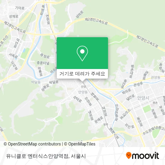 유니클로 엔터식스안양역점 지도