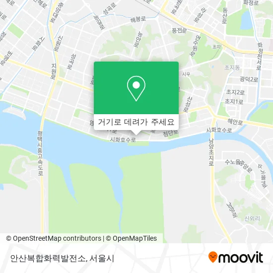 안산복합화력발전소 지도