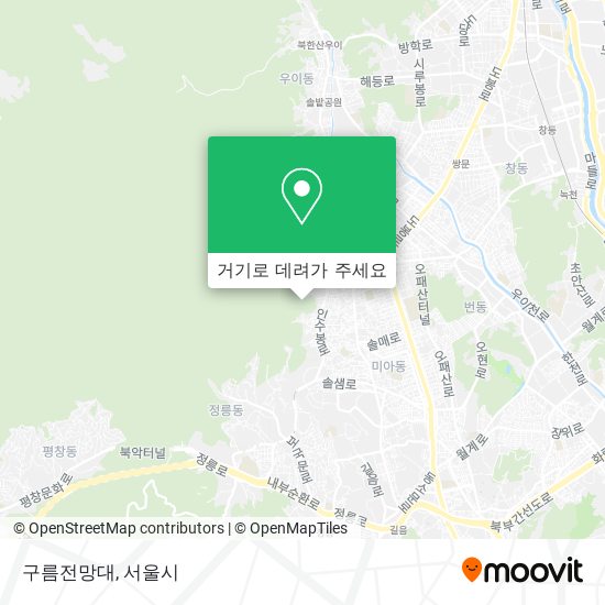 구름전망대 지도