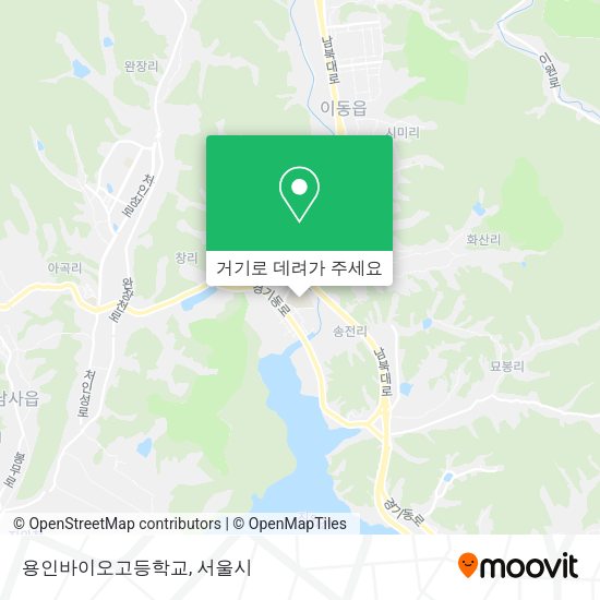 용인바이오고등학교 지도