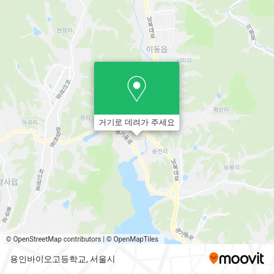 용인바이오고등학교 지도