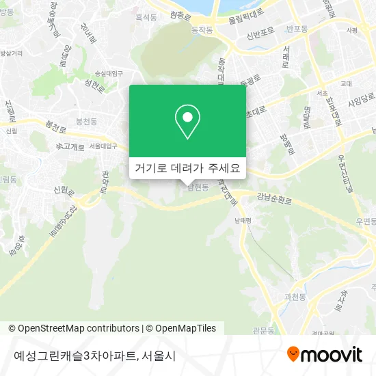 예성그린캐슬3차아파트 지도
