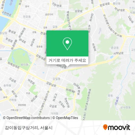 감이동입구삼거리 지도