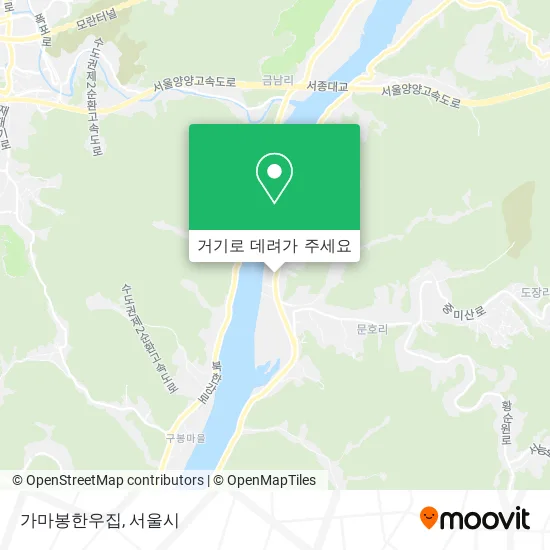 가마봉한우집 지도