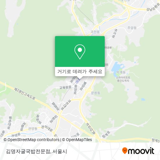 김명자굴국밥전문점 지도