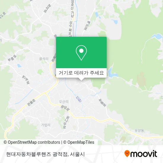 현대자동차블루핸즈 광적점 지도